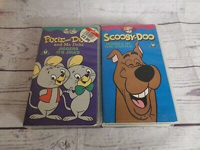 Old Hanna Barbera Vhs Tapes Cartoons Scoody Doo And Pixie N Dixie Picclick Uk