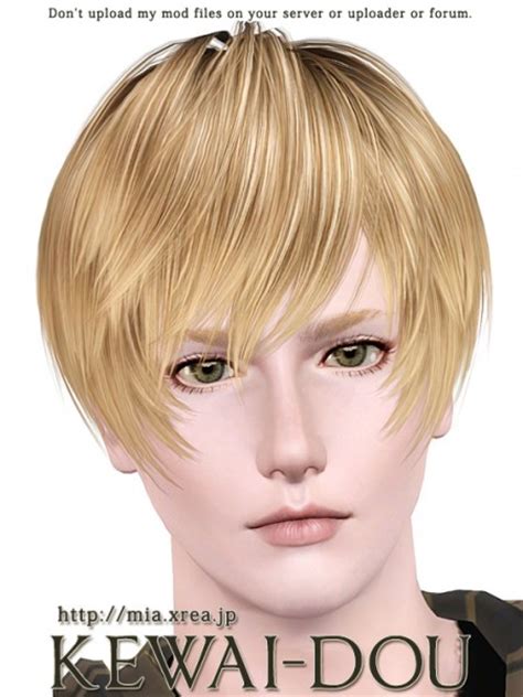 Hairstyle With Fringe Framing The Face Yayoi By Kewai Dou The Sims 3