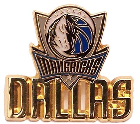 Dallas Mavericks Logo W Workmark Pin