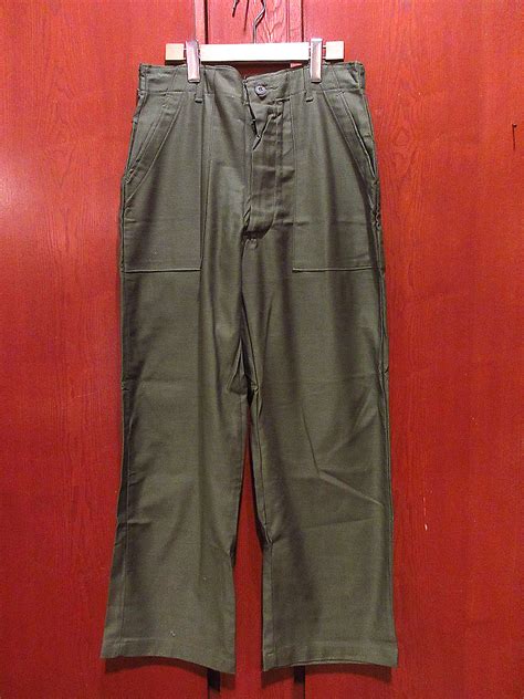 1960 s deadstock military fatigue jacket 3rd size s l 1970 s deadstock u s army baker pants