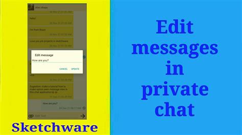 Edit A Message In Private Chat Youtube