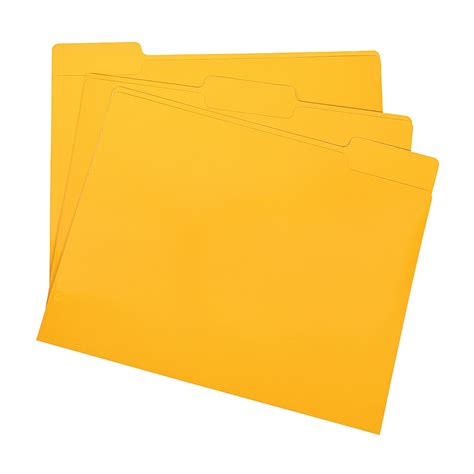 Yellow File Folders Stationery 12 Pieces 889070390477 Ebay