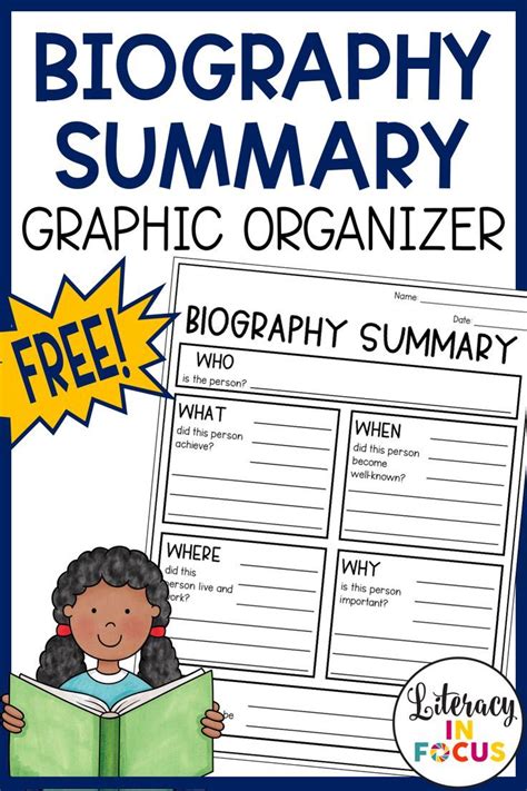 Biography Graphic Organizer Biography Graphic Organizer Summary