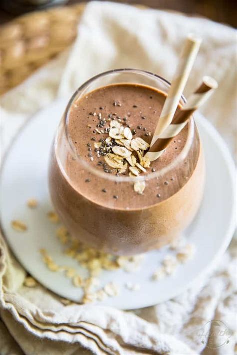 Peanut Butter Chocolate Protein Shake The Healthy Foodie