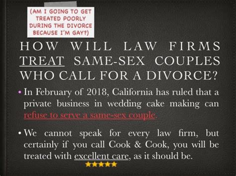 Same Sex Divorce Cook And Cook Law Firm Pllc