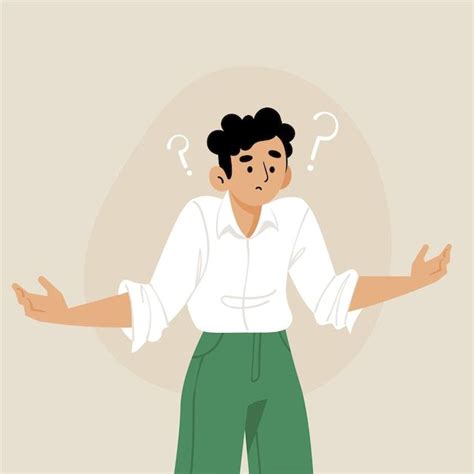 Premium Vector Flat Illustration Of Person Shrugging In Vector