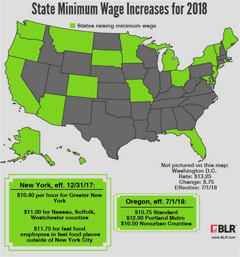 Are minimum wages often updated and up to date? State Minimum Wage Increases for 2018 (Map) - HR Daily Advisor