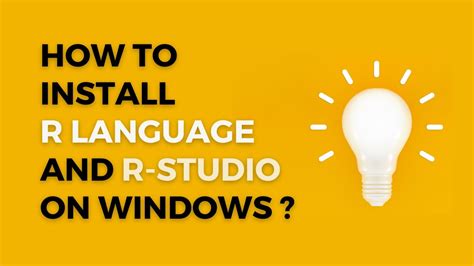 How To Install R Language And R Studio R Programming Youtube