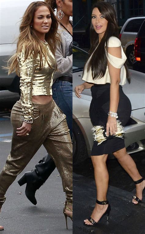 Battle Of The Booty Jennifer Lopez Vs Kim Kardashian E Online Uk