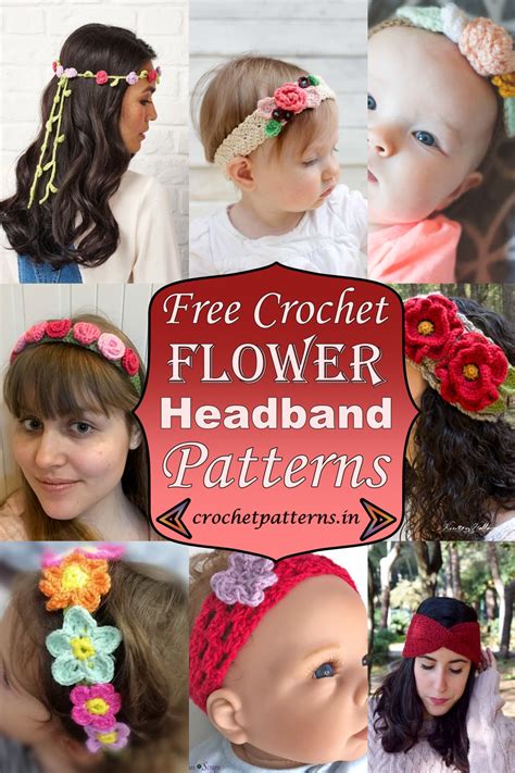 15 Crochet Flower Headband Patterns