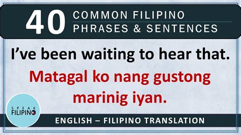 Basic Tagalog Learn To Speak Modern Filipino Tagalog The National Language Of The Philippines