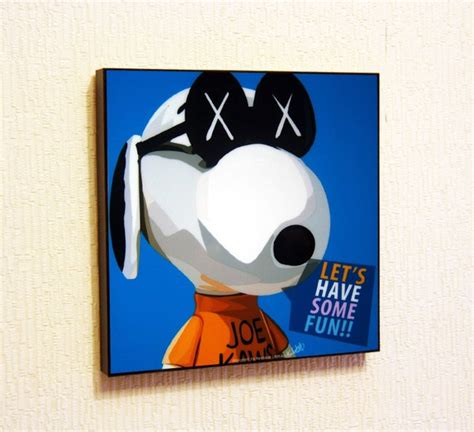 Pop Art Snoopy Joe Kaws Wall Decor Wall Art A215 By Peoplepopart