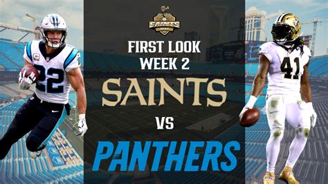 First Look New Orleans Saints Vs Carolina Panthers Sports