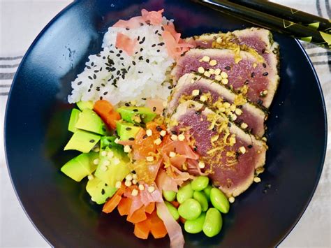 Seared Ahi Rice Bowl My Lilikoi Kitchenmy Lilikoi Kitchen