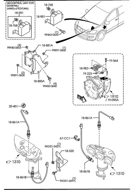 2008 Mazda Cx 9 Automatic Transmission Control Module Associated