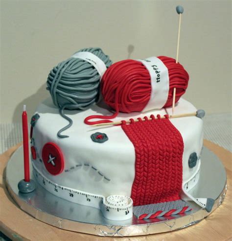 Knit cap carrot cake with cream cheese frosting and then covered with fondant. Knitting Lover Cake - CakeCentral.com