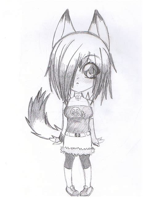 Sketch From Sony Anime Wolf Girl Cute Anime Chibi Chibi Drawings My Xxx Hot Girl