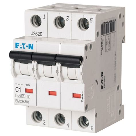 Eaton 40 Amp Type C 10 Ka Triple Pole Mcb Disjoncteur Manu 340