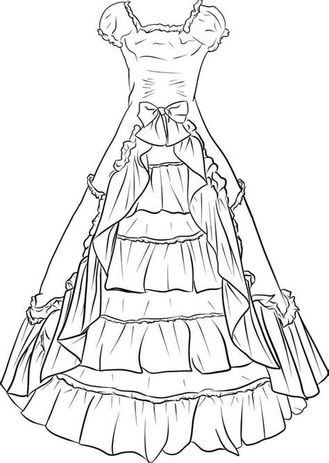 Dress Coloring Pages Beautiful Coloring Pages For Print