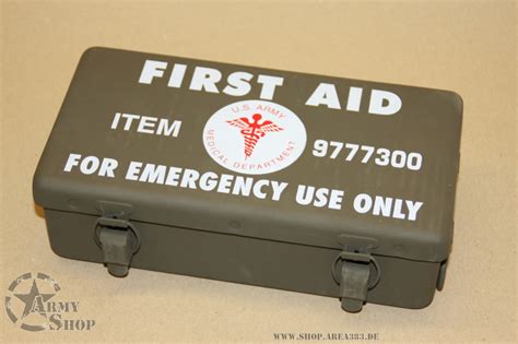 First Aid Kit Box Emergency Us Army Military Shop