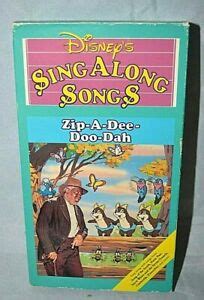 Disneys Sing Along Songs Song Of The South Zip A Dee Doo Dah Vhs