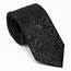 Black Paisley Silk Mens Neck Tie  Brocade Neckties – H Bomb