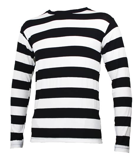 Shopping Black And White Striped Shirt