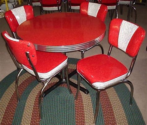 Photo gallery of the simple retro kitchen chairs. Retro Chrome Dinette Set | Retro dining table, Diner table ...