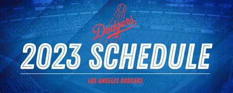 Dodgers Announce Preliminary Schedule Coast To Coast Tv