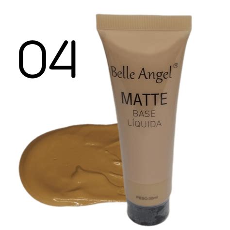 Base Líquida Matte Belle Angel B110 Cor 04 Maquiagem Atacado