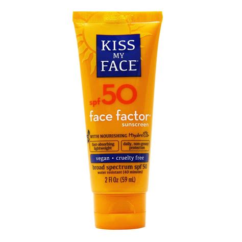 Kiss My Face Face Factor Sunscreen SPF Oz EVitamins Com