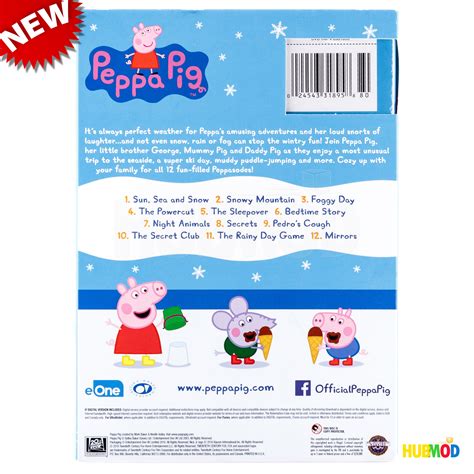 Peppa Pig Sun Sea And Snow Dvd Factory Sealed New 12 Fun Packed