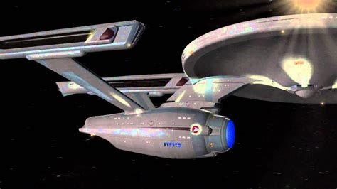 Star Trek Enterprise Refit Going To Warp 3d Cgi Animation Youtube