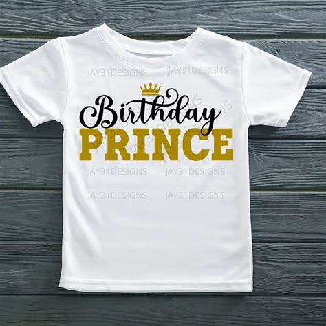 Birthday Prince Svg Birthday Boy Svg Birthday Svg Cricut Etsy
