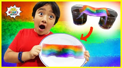 Diy Rainbow Science Experiment For Kids With Ryans World