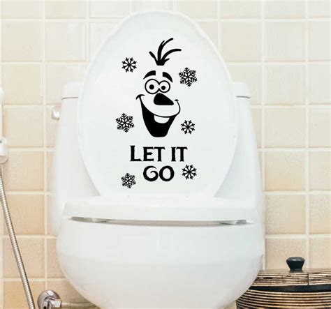 Let It Go Toilet Sticker Tenstickers