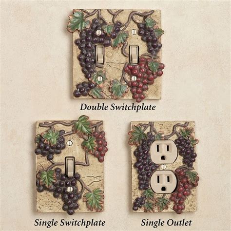Download 8,342 grapes decoration stock illustrations, vectors & clipart for free or amazingly low rates! grape themed kitchens | Switch plates for your wine/grape ...