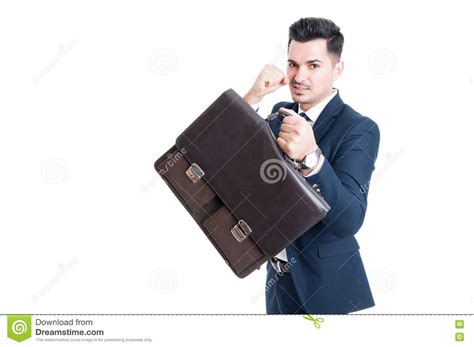 Confident And Powerful Salesman Businessman Or Banker Stock Photo