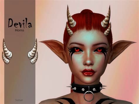 The Sims Resource Devila Horns By Suzue • Sims 4 Downloads