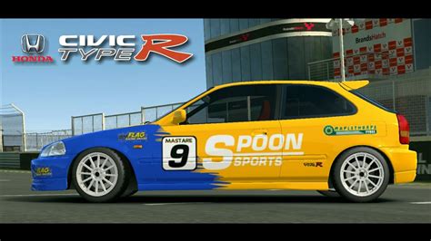 Real Racing 3 Spoon 2000 Honda Civic Ek9 Type R Showcase Youtube