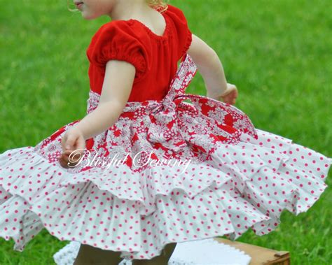 Sewing Patterns For Girls Dresses And Skirts Ruffled Peasant Dress