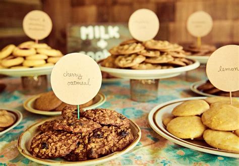 Personalize Your Cookie Table With Place Cards Wedding Cookie Table