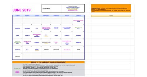 Orange Theory Calendar Customize And Print