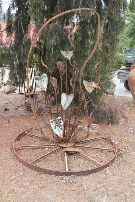 Creating Beautiful Upcycled Yard Art From Recycled Metals Yard Art