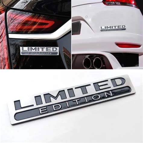 3d Metal Limited Edition Logo Car Chrome Emblem Badge Decal Sticker