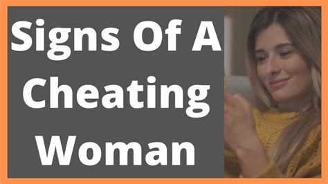 Signs Of A Cheating Woman YouTube
