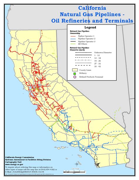 Interstate Natural Gas Pipeline Maps