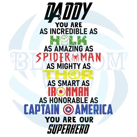 Daddy You Are As Incredible As Hulk Svg Fathers Day Svg, Daddy Svg