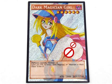 Dark Magician Girl E2 Yugioh Orica Secret Rare Proxy Sexy Nsfw Etsy