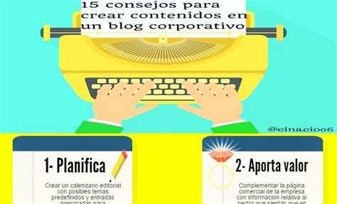 15 Consejos Para La Creación De Contenidos En Un Blog Corporativo